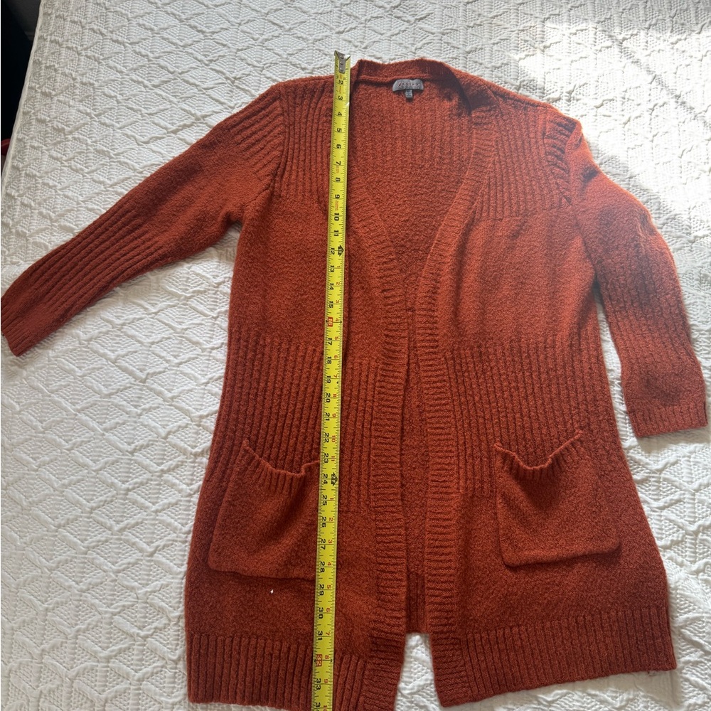 Women's Rust Cardigan Sweater